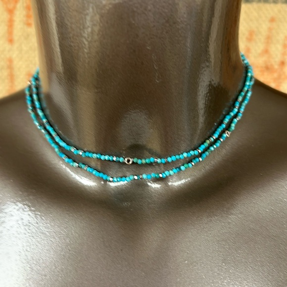 Twist and Turn Turquoise Wrap Necklace AND Bracelet by Chan Luu. Sundance - Picture 2 of 9